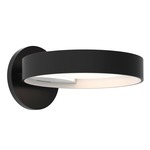 Light Guide Ring Wall Sconce - Satin Black / White