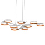 Light Guide Ring Pendant - Satin White / Apricot