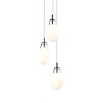 Liquid Multi Light Pendant - Satin Black / White