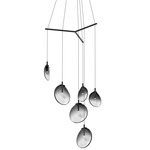 Cantina Tri Spread Pendant - Satin Black / Smoke