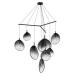 Cantina Tri Spread Pendant - Satin Black / Smoke