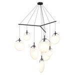 Cantina Tri Spread Pendant - Satin Black / White