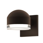 Reals DC Outdoor Downlight Wall Light - Textured Bronze / Clear