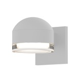 Reals DC Outdoor Downlight Wall Light - Textured White / Clear