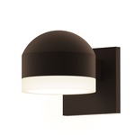 Reals DC Outdoor Downlight Wall Light - Textured Bronze / White