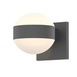 Reals DL DL Up/Down Outdoor Wall Light - Textured Gray / White