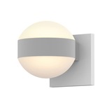Reals DL DL Up/Down Outdoor Wall Light - Textured White / White