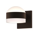 Reals DL FH/FW Up/Down Outdoor Wall Light - Textured Bronze / White
