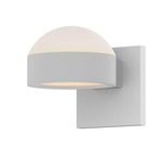 Reals DL PL Up/Down Outdoor Wall Light - Textured White / White