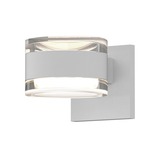 Reals 7302 Up/Down Outdoor Wall Light - Textured White / Clear