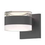 Reals FH/FW Outdoor Up/Down Wall Light - Textured Gray