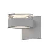 Reals FW/FH PL Outdoor Up/Down Wall Light - Textured White / Clear