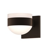Reals FH/FW DL Up/Down Outdoor Wall Light - Textured Bronze / White