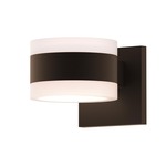 Reals 7302 Up/Down Outdoor Wall Light - Textured Bronze / White