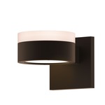 Reals FW/FH PL Outdoor Up/Down Wall Light - Textured Bronze / White