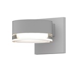 Reals PL Outdoor Up/Down Wall Light - Textured White / Clear