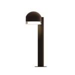 Reals DC FH/FW Outdoor Bollard Light - Textured Bronze / Clear