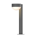 Reals PC DL Outdoor Bollard Light - Textured Gray / White