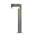 Reals PC FW/FH Outdoor Bollard Light - Textured Gray / Clear