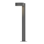 Reals PC PL Outdoor Bollard Light - Textured Gray / White