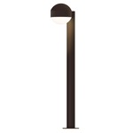 Reals DC DL Outdoor Bollard Light - Textured Bronze / White