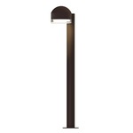 Reals DC FH/FW Outdoor Bollard Light - Textured Bronze / Clear