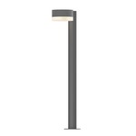 Reals PC FW/FH Outdoor Bollard Light - Textured Gray / White