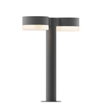 Reals Double PC FH/FW Outdoor Bollard Light - Textured Gray / White