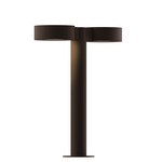 Reals Double PC PL Outdoor Bollard Light - Textured Bronze / White