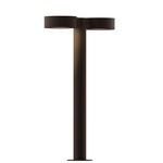 Reals Double PC PL Outdoor Bollard Light - Textured Bronze / White