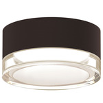 Reals Outdoor Ceiling Light - Textured Bronze / Clear