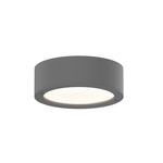 Reals PL Outdoor Ceiling Flush Light - Textured Gray / White