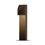 Shear Outdoor Bollard Light - Textured Bronze