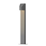 Shear Outdoor Bollard Light - Textured Gray