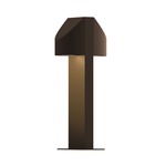 Shear Double Outdoor Bollard Light - Textured Bronze