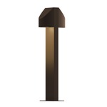 Shear Double Outdoor Bollard Light - Textured Bronze