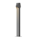 Triform 12V Double Outdoor Bollard Light - Textured Gray