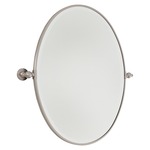 Pivoting Oval Mirror - Brushed Nickel / Mirror