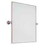 Pivoting Rectangular Mirror - Brushed Nickel / Mirror