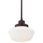 2254 Pendant - Brushed Bronze / Opal