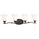 Shadowglen Bathroom Vanity Light - Lathan Bronze / Etched White