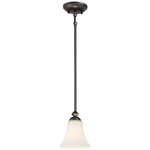 Shadowglen Mini Pendant - Lathan Bronze / Etched White