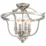 Audreys Point Ceiling Semi Flush Light - Polished Nickel