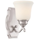 Savannah Row Bathroom Vanity Light - Brushed Nickel / Etched Opal