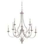 Savannah Row Chandelier - Brushed Nickel