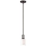 Parsons Studio Mini Pendant - Smoked Iron / Etched White