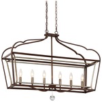 Astrapia Island Chandelier - Dark Rubbed Sienna