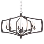 Middletown Oval Chandelier - Downtown Bronze