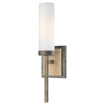 Compositions Wall Light - Patina Iron / Etched Opal
