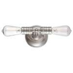 Downtown Edison Double Wall Light - Brushed Nickel